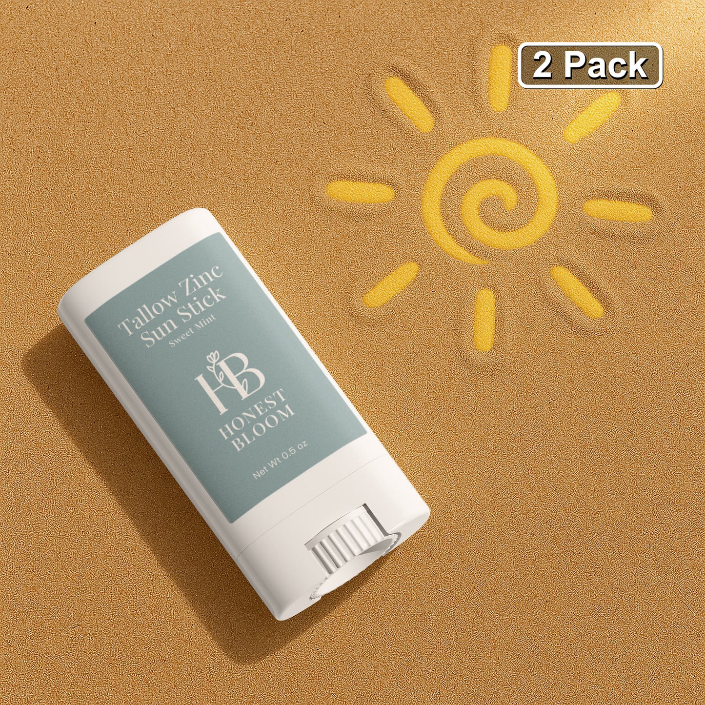2 Pack Tallow Zinc Sun Stick