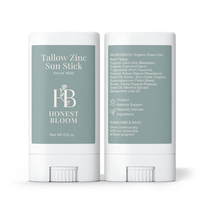 2 Pack Tallow Zinc Sun Stick