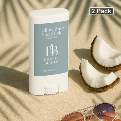 2 Pack Tallow Zinc Sun Stick